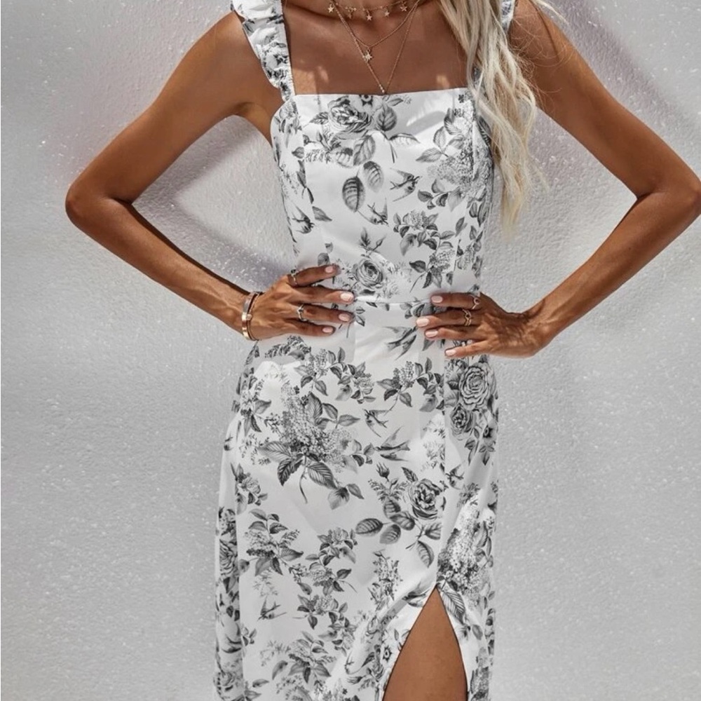 Floral print dress